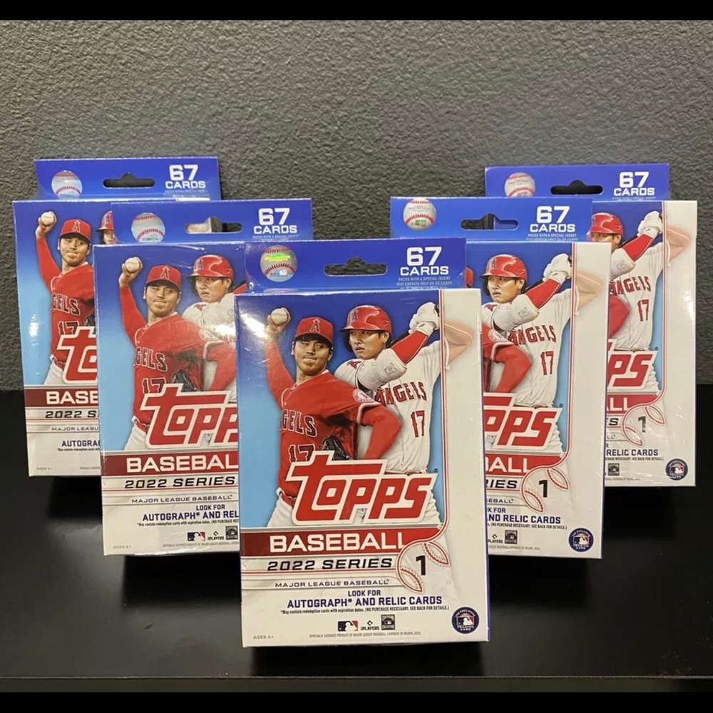 2022 Topps Series 1 Baseball Hanger Box Lot of 5 Brand New Sealed Rookie RC MLB